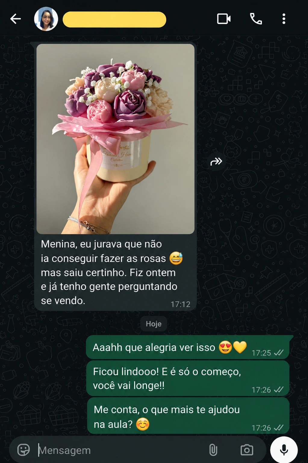Depoimento aluna